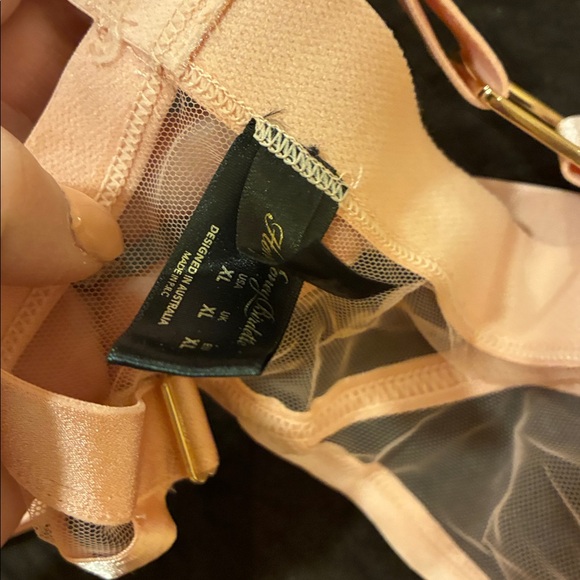 NEW Honey Birdette 40F Pink KUKURO SEXY Lingerie Set bra, garter, panties SET - Picture 8 of 9